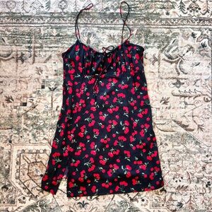Cherry Print Mini Dress